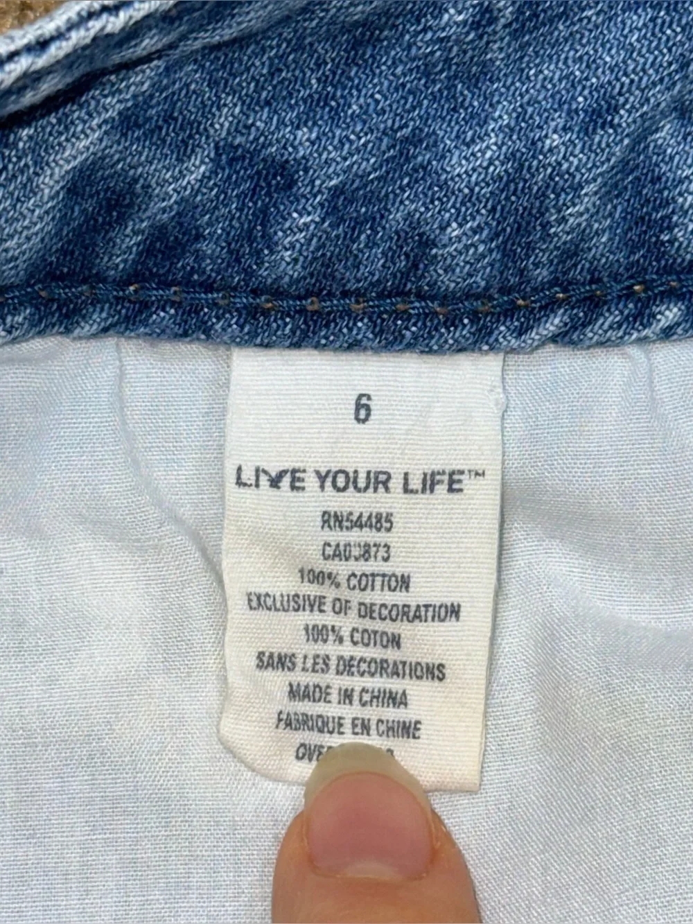 VTG Y2K American Eagle Low Rise Micro Mini Jean Booty Shorts Denim Sz 6 Festival